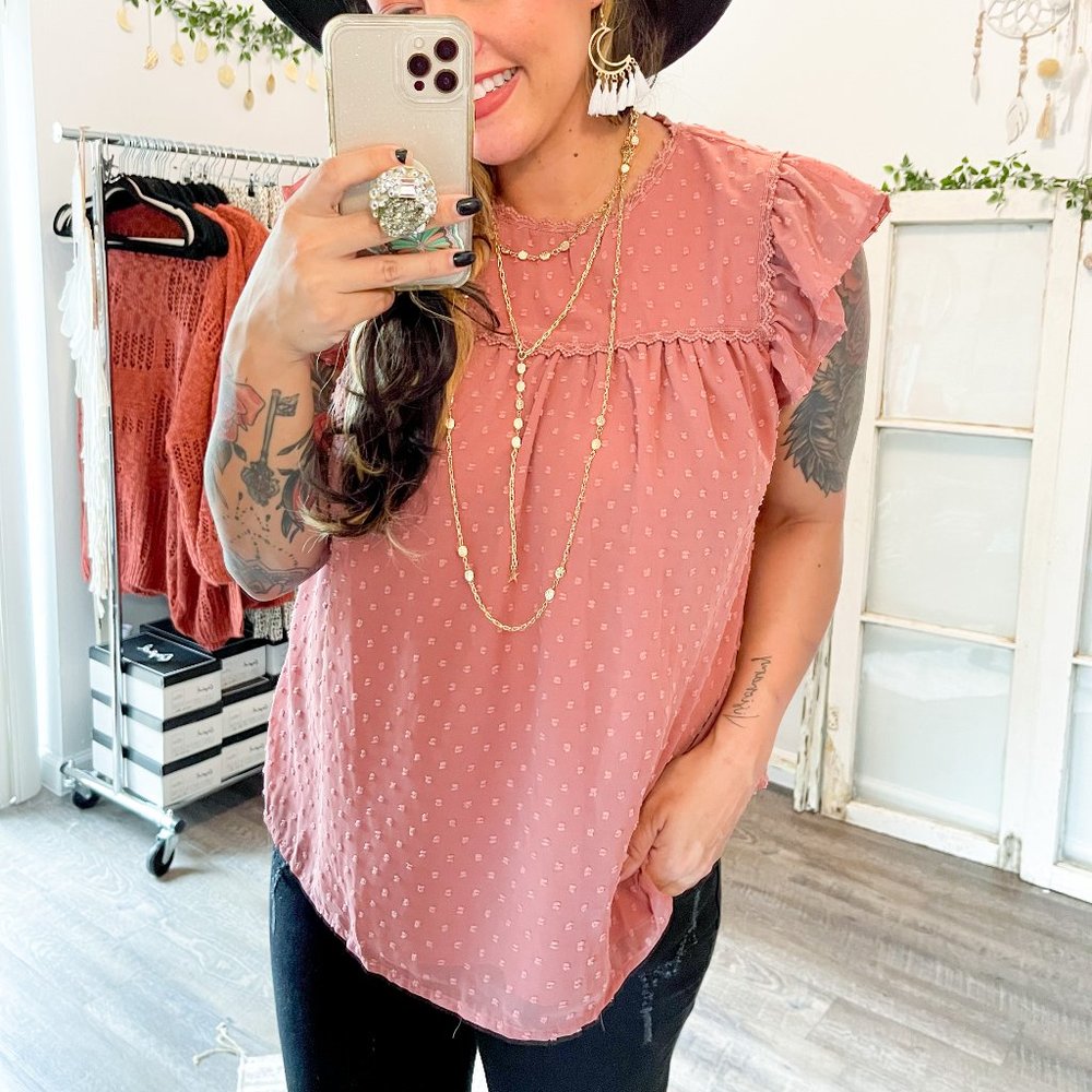 Swiss Dot Blouse